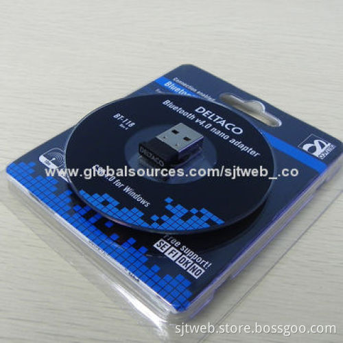 Mini USB Bluetooth Adapter with 3Mbps Maximum Data Transfer, Measures 21.5 x 12.2 x 4.5mm